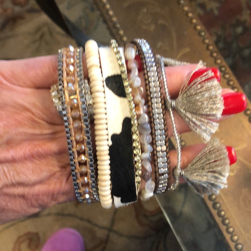 Victoria Emerson magnet closure multi strand bracelet - Picture 6 of 7